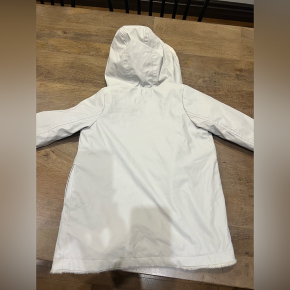Zara Kids Water Repellant Faux Fur-Lined Gray and Cream Jacket - Picture 7 of 7